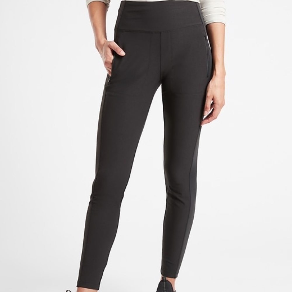 ATHLETA Headlands Hybrid Tight Legging 0 PETITE Black Pants NWT